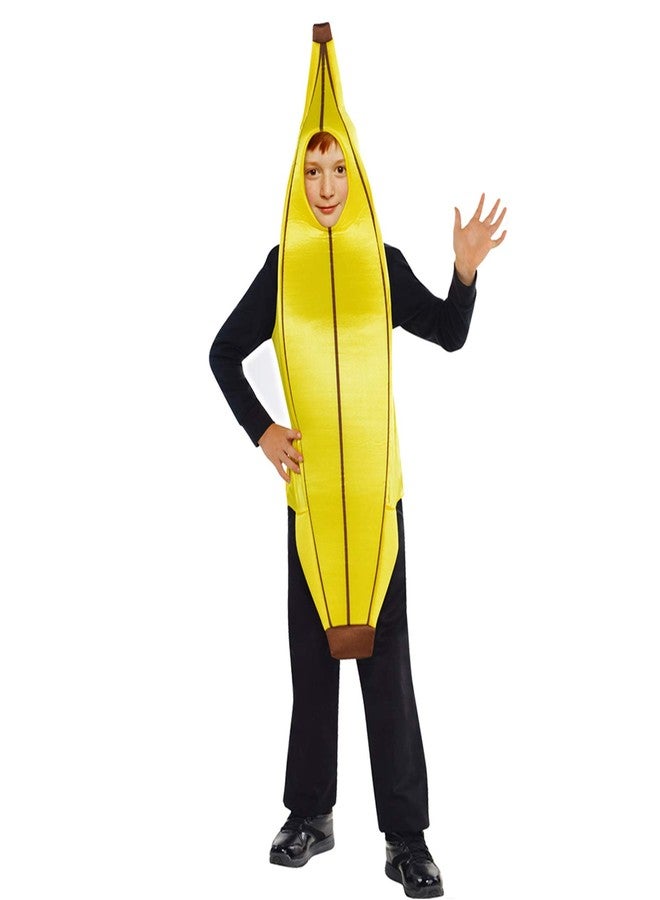 Wizland Child Banana Role Play Costume, Fancy Dress Kid Banana Costume for Halloween and Dress Up Party - Image 1